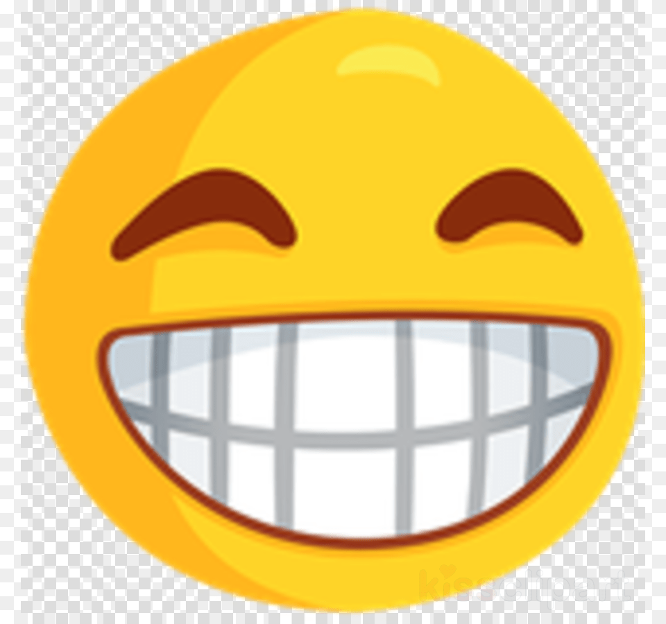 Smiley Emoji With Teeth Clipart Emoticon Emoji Facebook Messenger Emoji, Sphere Free Transparent Png