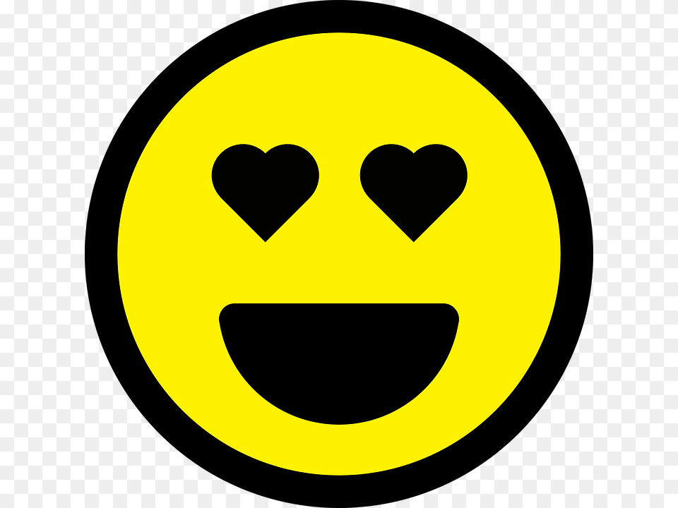 Smiley Emoticon Love Face Icon Good Sign Symbol Smiley, Logo, Astronomy, Moon, Nature Png Image