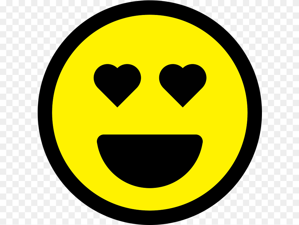 Smiley Emoticon Love Vector Graphic On Pixabay Smiley, Logo, Symbol, Astronomy, Moon Free Png