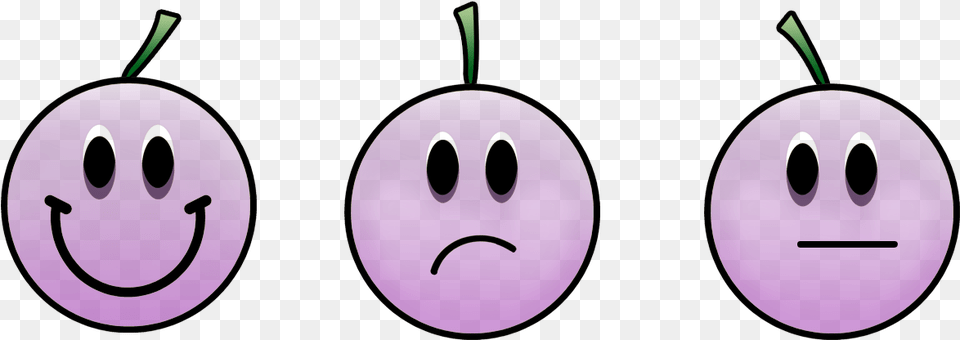 Smiley Face, Purple, Food, Produce, Fruit Png