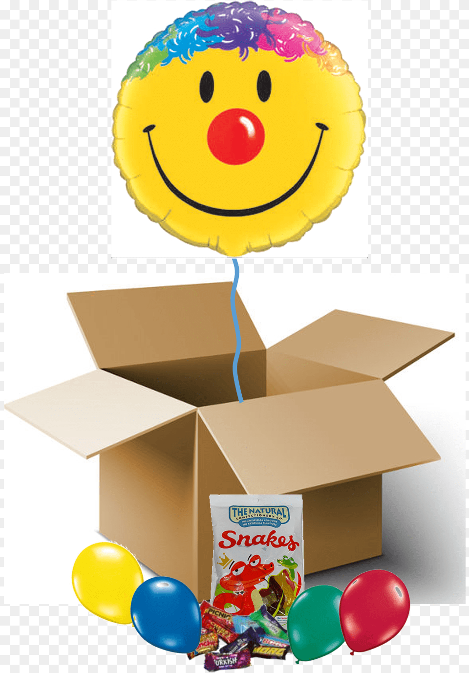 Smiley Face 60 Birthday Balloons, Balloon, Box, Cardboard, Carton Png