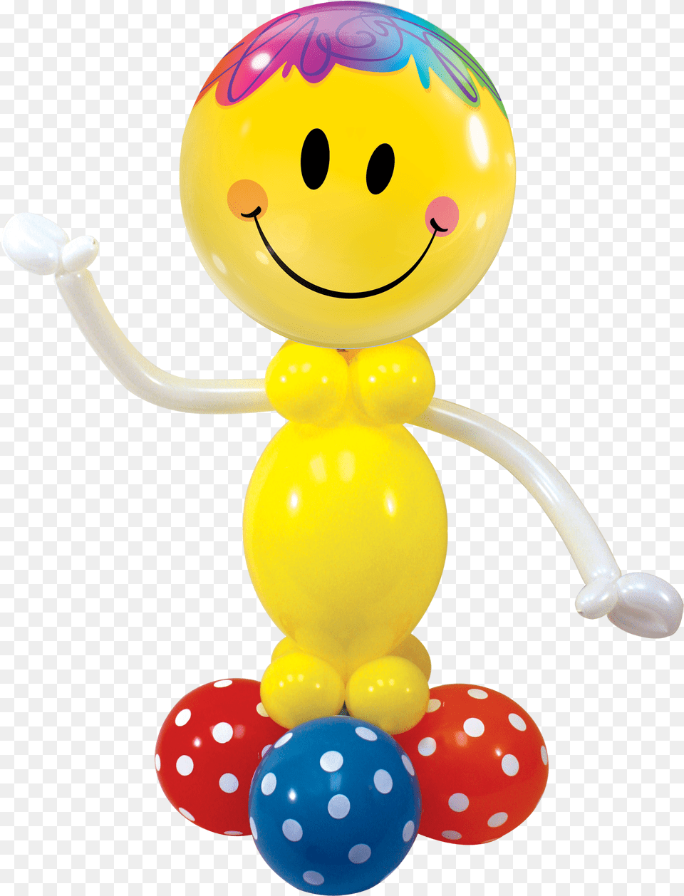 Smiley Face Balloon Decoration, Rattle, Toy Free Transparent Png
