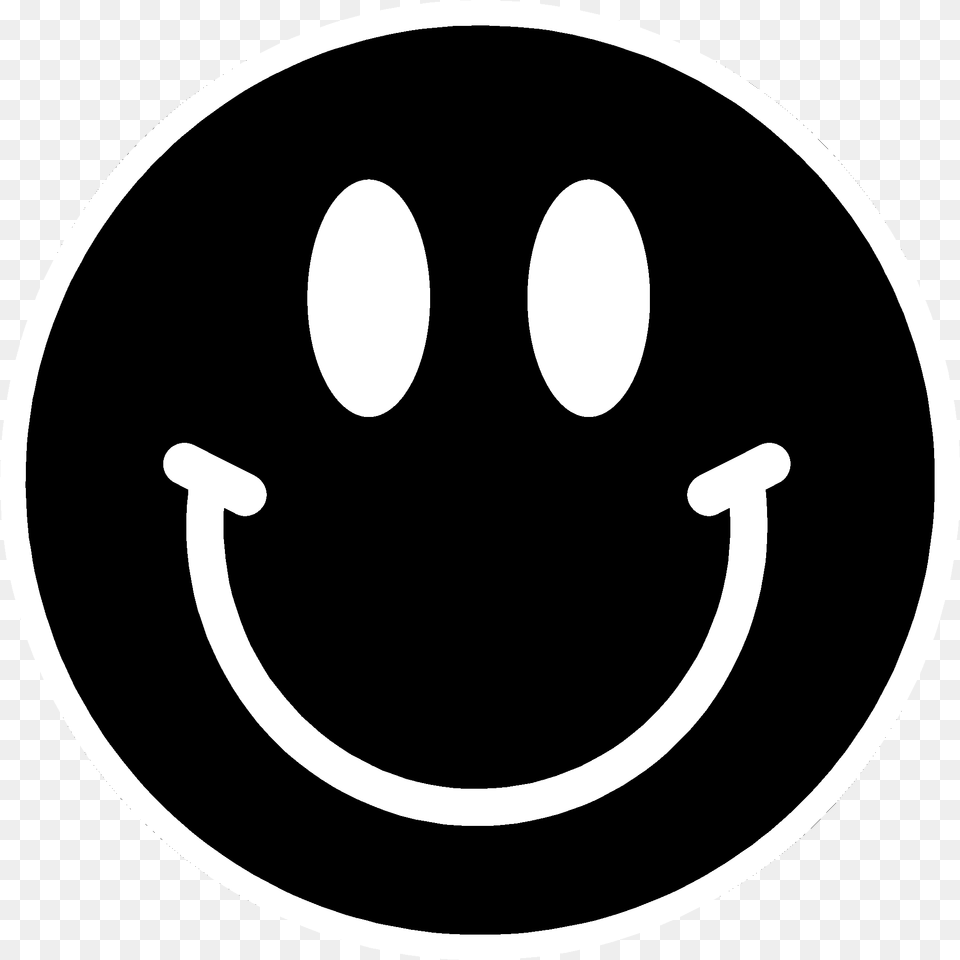 Smiley Face Black And White Black And White Smiley Black Smiley Face, Stencil Png Image