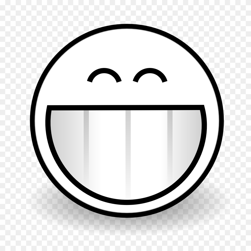 Smiley Face Black And White Clipart Happy Faces Black, Food, Nut, Plant, Produce Free Transparent Png