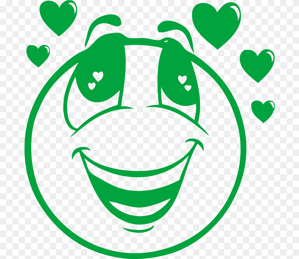 Smiley Face Black And White Love, Green, Stencil, Ammunition, Grenade Free Png
