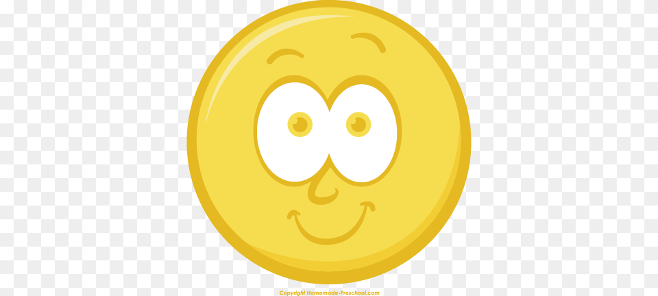 Smiley Face Clipart, Gold, Disk Free Transparent Png