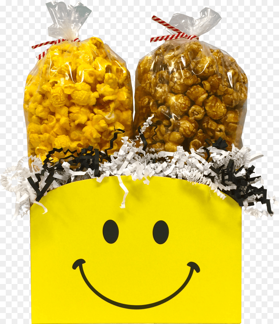 Smiley Face Gift Box Deluxe Smiley, Food, Snack, Popcorn Png Image