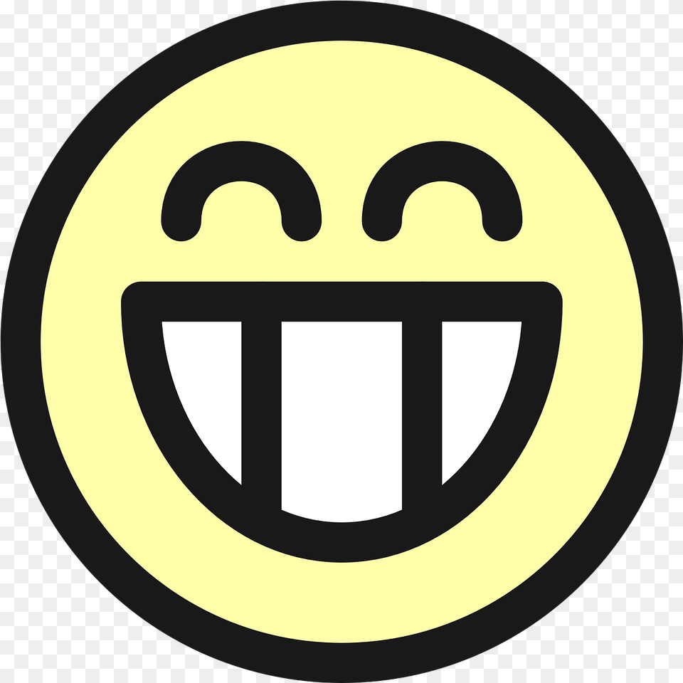 Smiley Face Grin Vector Graphic On Pixabay Grins Icon, Logo, Symbol, Disk Png Image