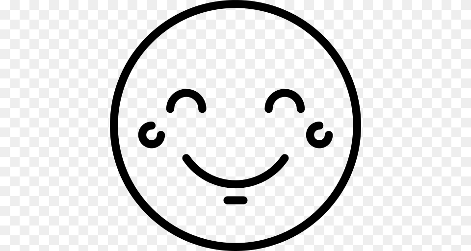 Smiley Face Icon, Gray Free Png