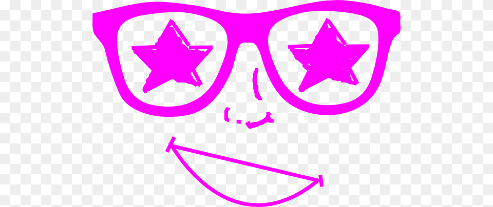 Smiley Face With Nerd Glasses, Accessories, Symbol, Star Symbol Free Png