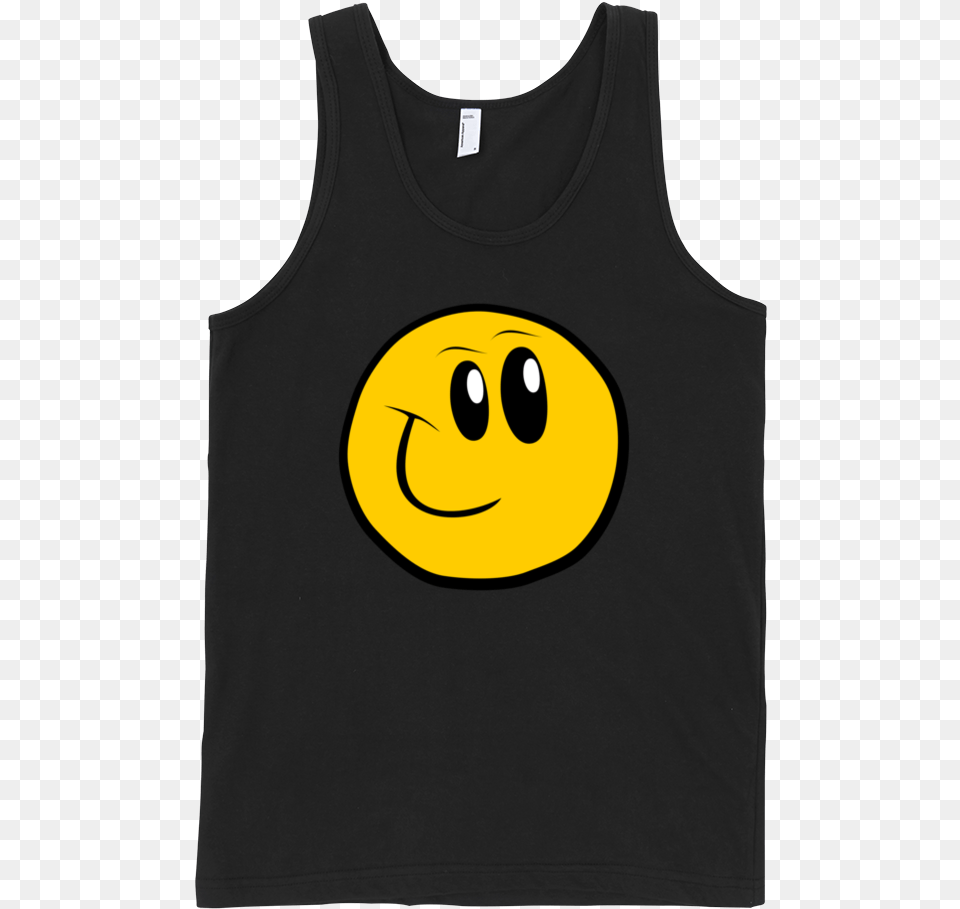 Smiley Fine Jersey Tank Top Unisex Sleeveless Shirt, Clothing, Tank Top Png