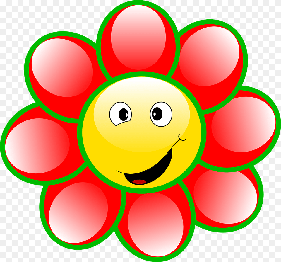 Smiley Flower Face Goofy Smile Image Clipart Fiore, Plant, Dahlia, Graphics, Art Png