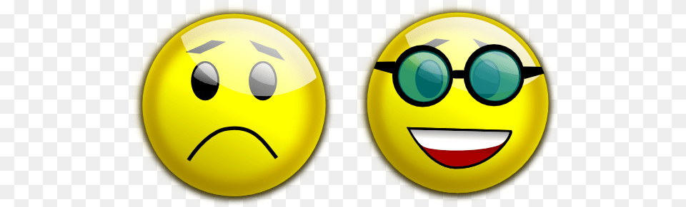 Smiley Glasses Sad Clip Art Vector Clip Art Happy And Sad Face Transparent Png Image