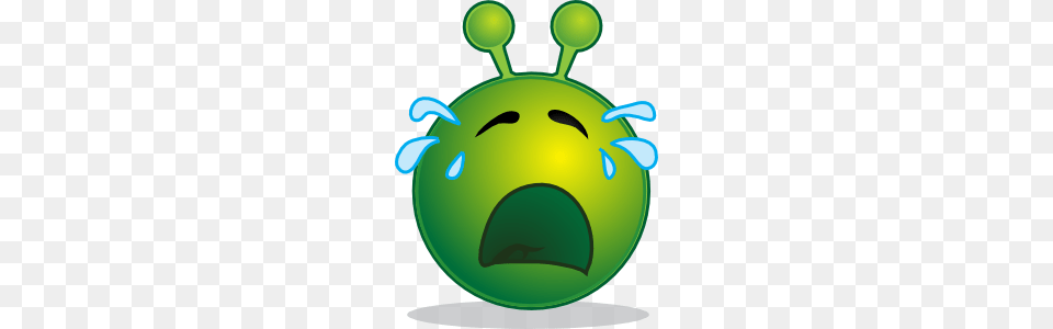 Smiley Green Alien Cry Clip Art Png Image