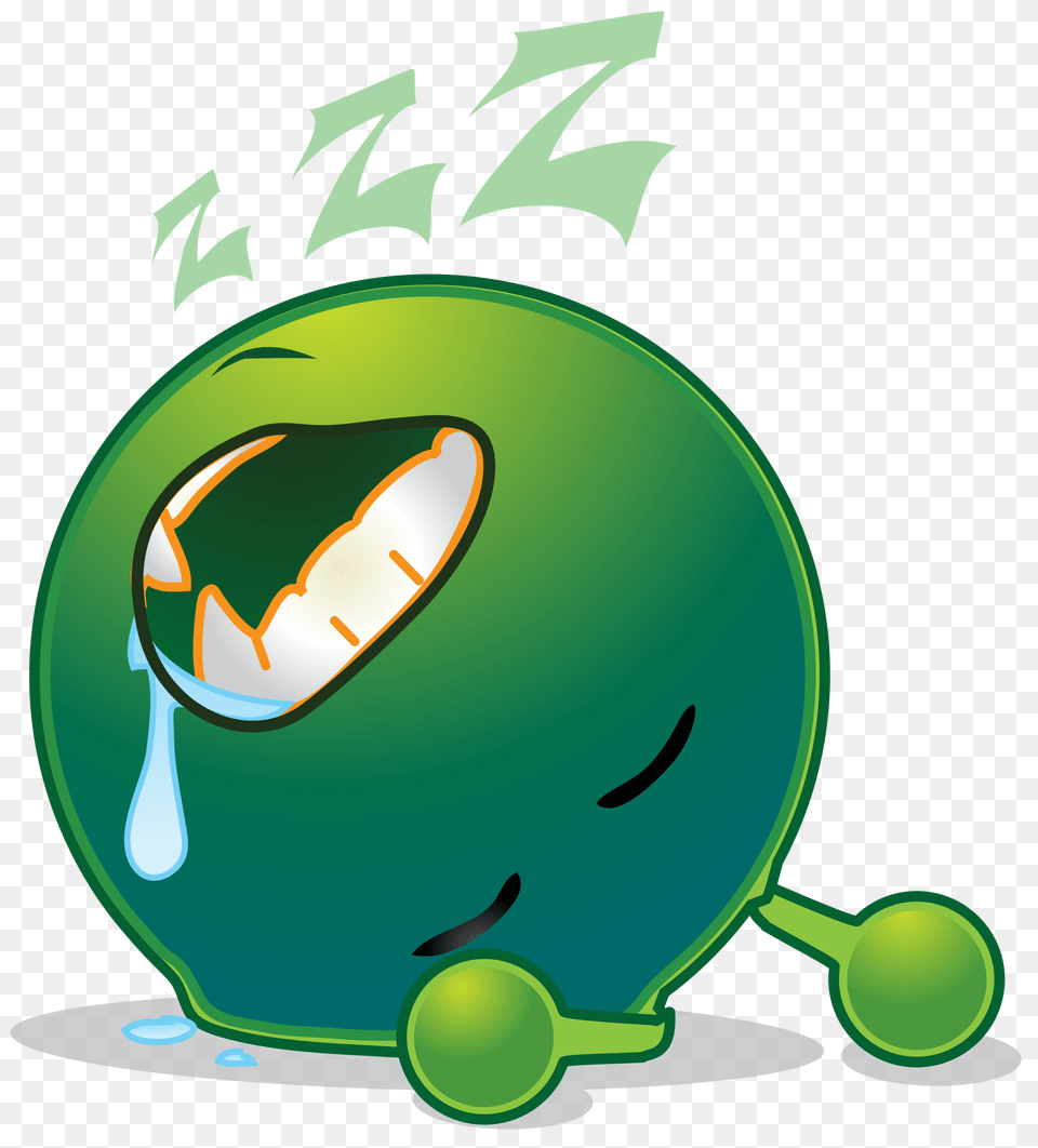 Smiley Green Alien Deep Sleep, Sphere Png