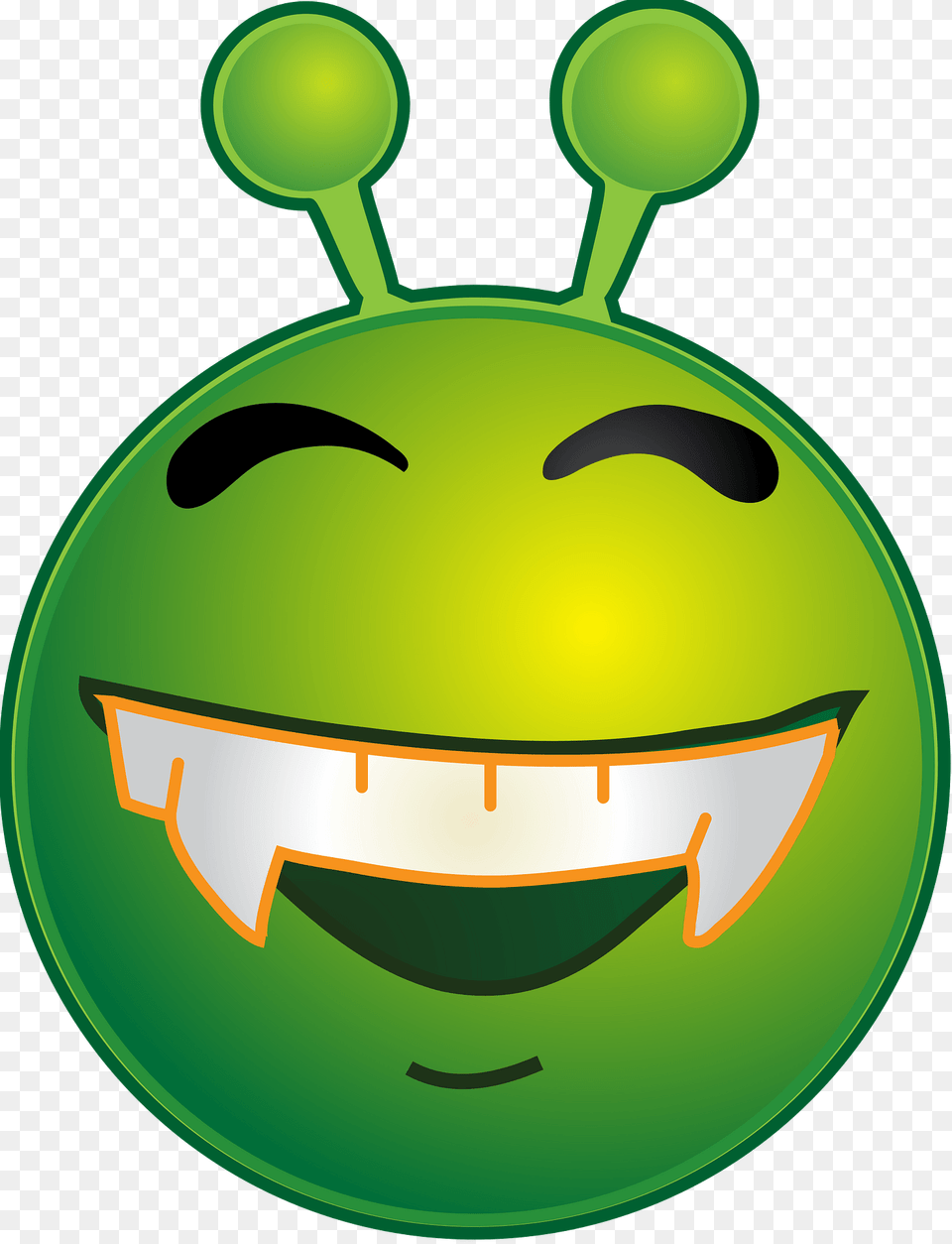 Smiley Green Alien Doof Clipart, Logo Png