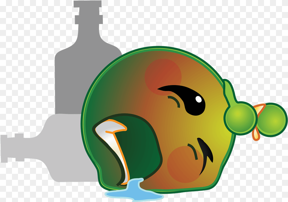 Smiley Green Alien Drunk Wasted Clipart, Art, Graphics, Person Free Transparent Png