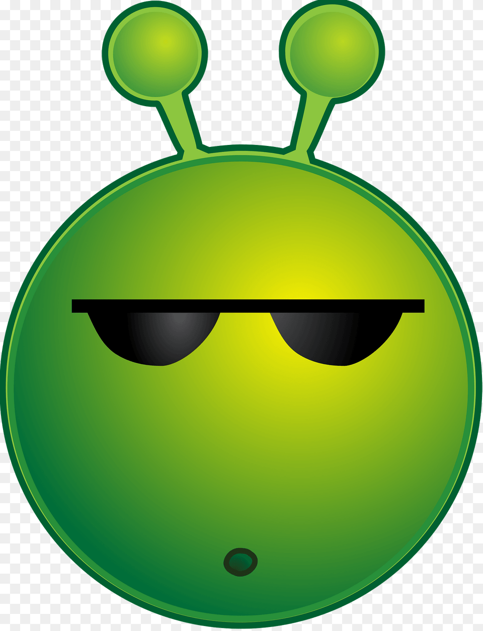 Smiley Green Alien Huh Clipart, Sphere, Disk Free Png