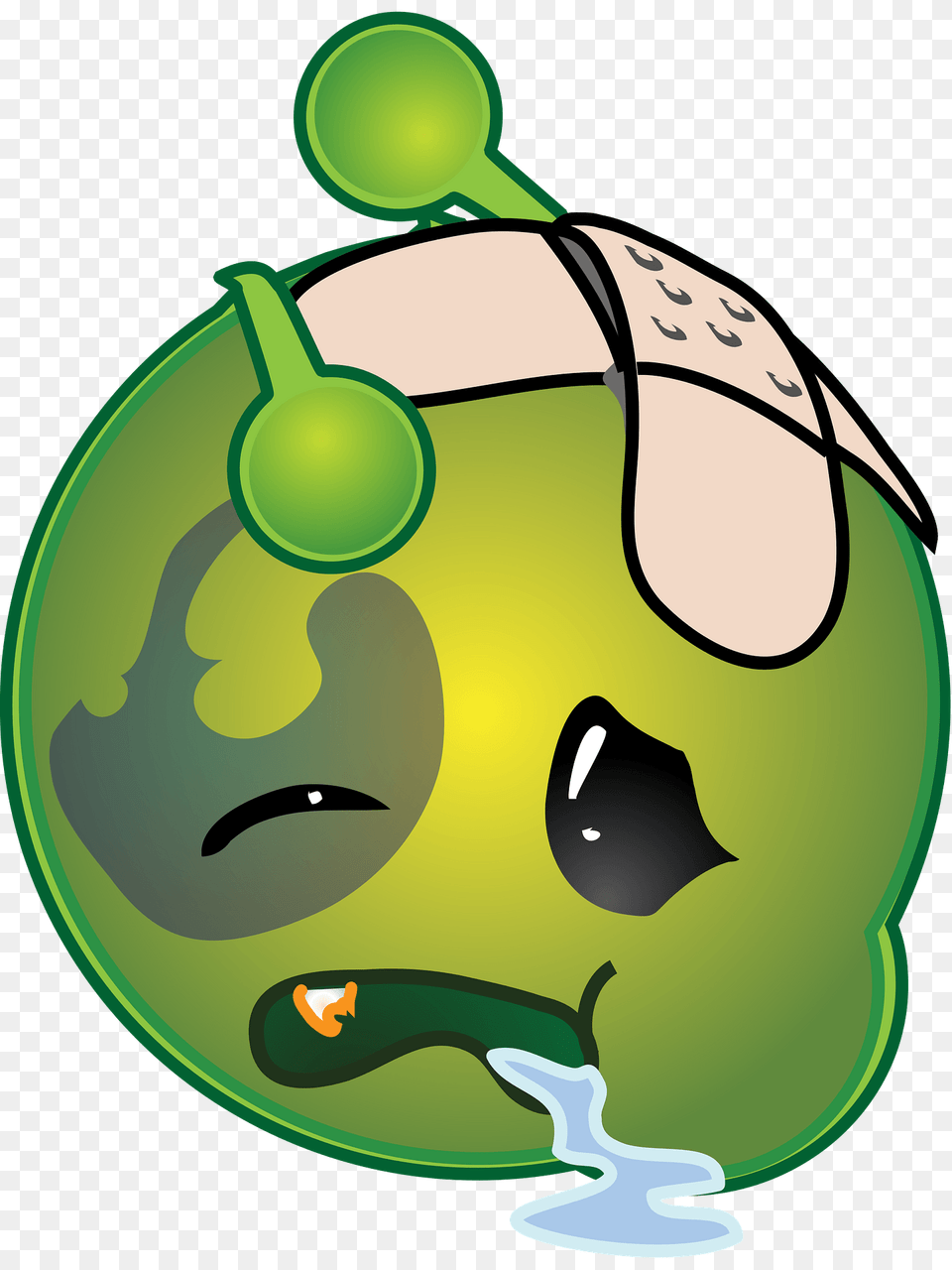 Smiley Green Alien Knockout Clipart, Sphere, Ball, Tennis Ball, Tennis Free Png
