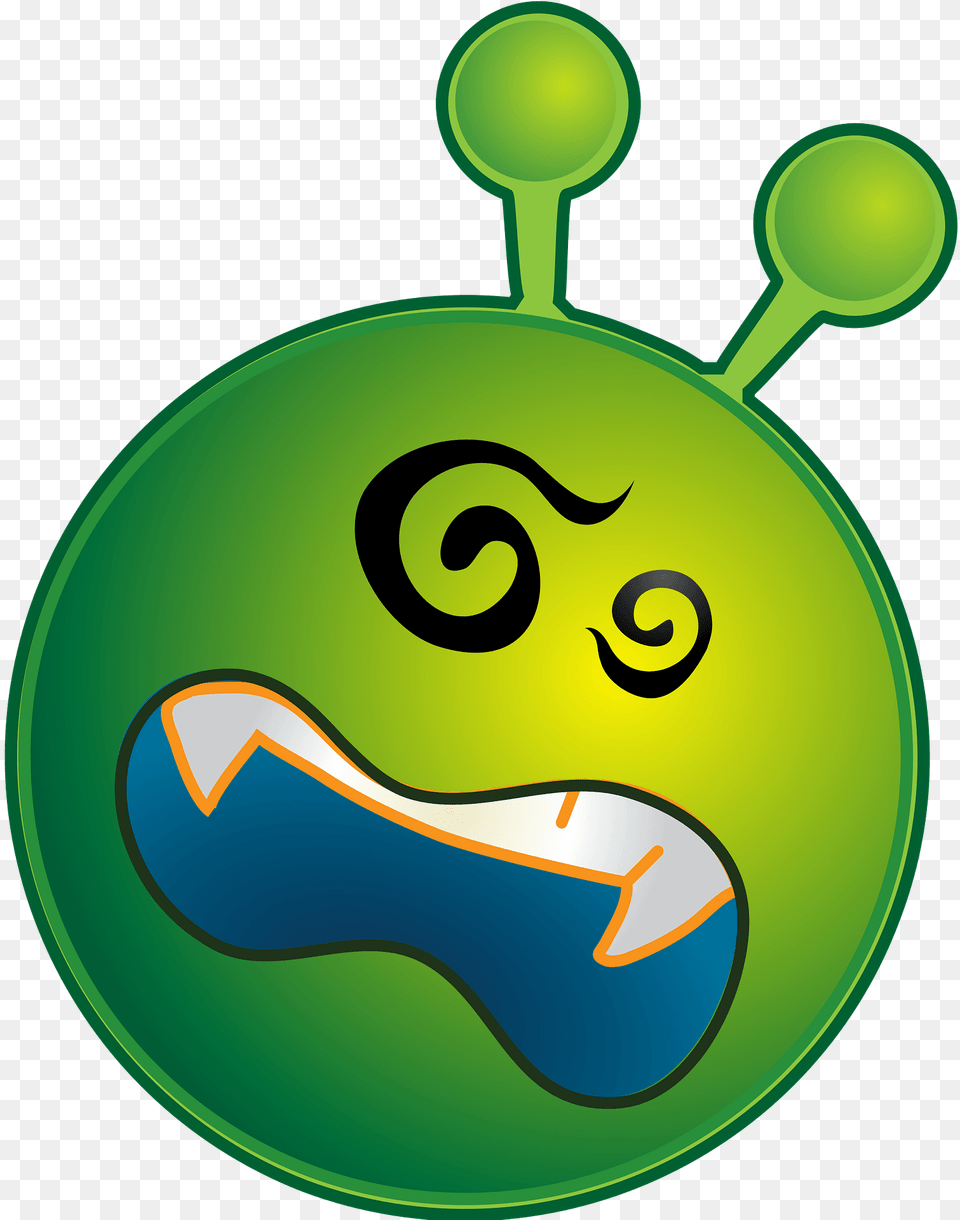 Smiley Green Alien Ko Clipart, Logo Free Png