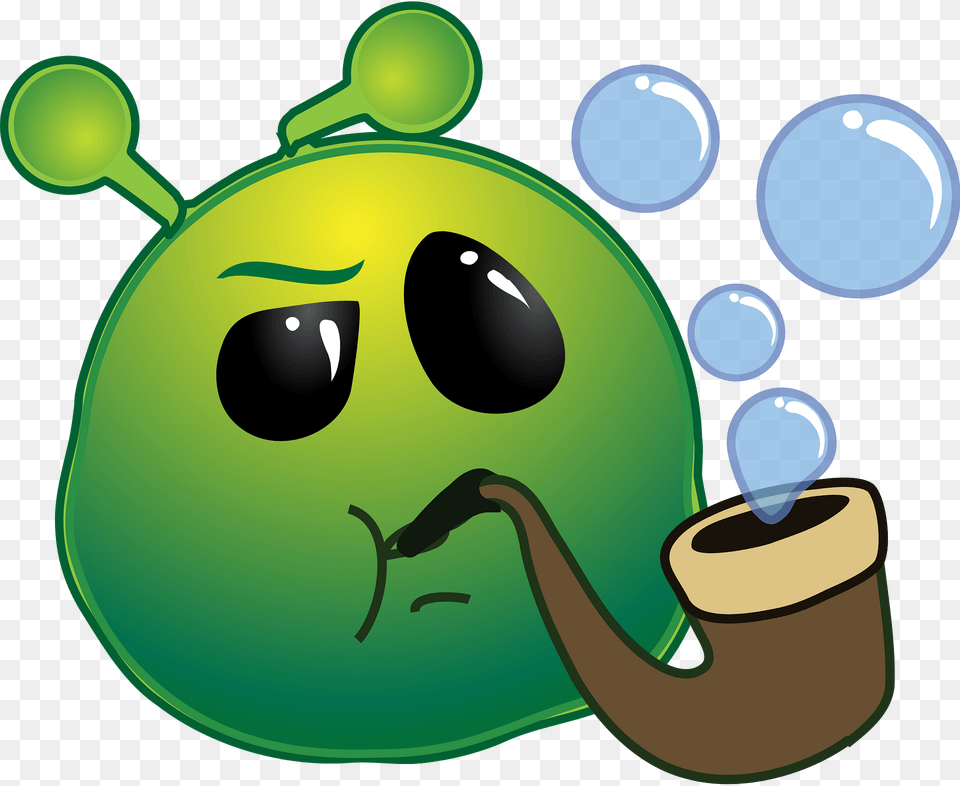 Smiley Green Alien Sherlock Clipart Free Transparent Png