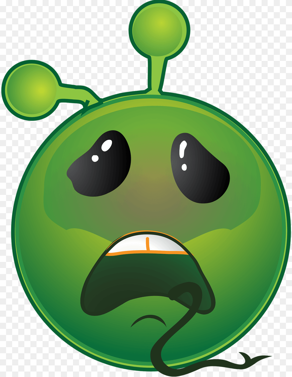 Smiley Green Alien Sickening Clipart, Disk Free Transparent Png