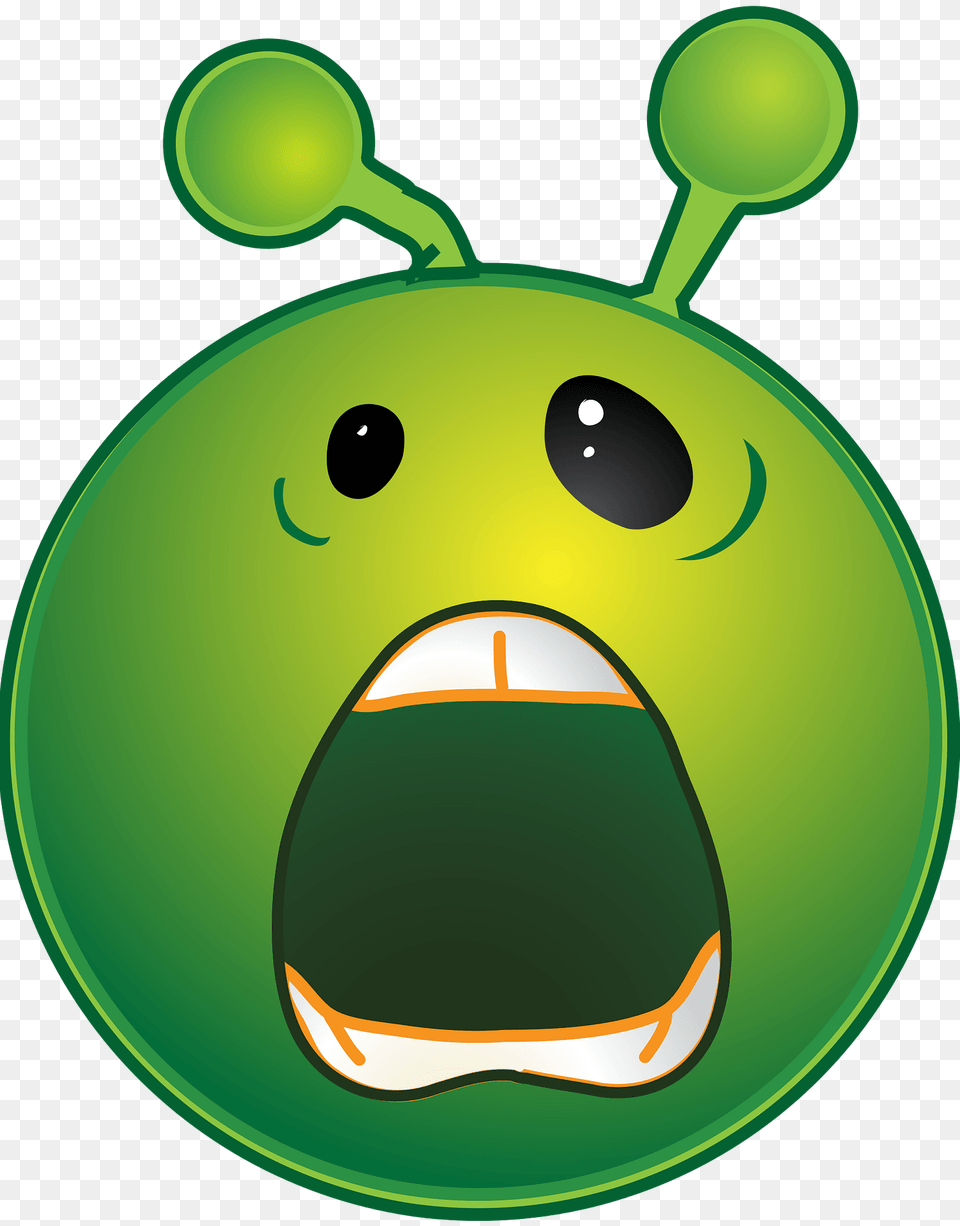 Smiley Green Alien Whaaa Clipart, Nature, Outdoors, Snow, Snowman Free Png