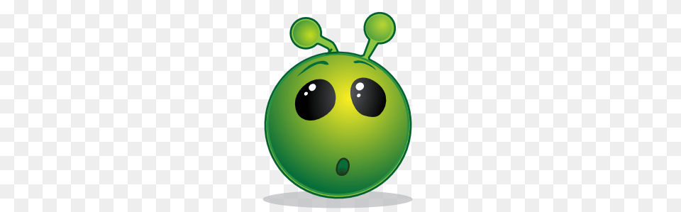 Smiley Green Alien Wow Clip Art Vector, Sphere Free Png
