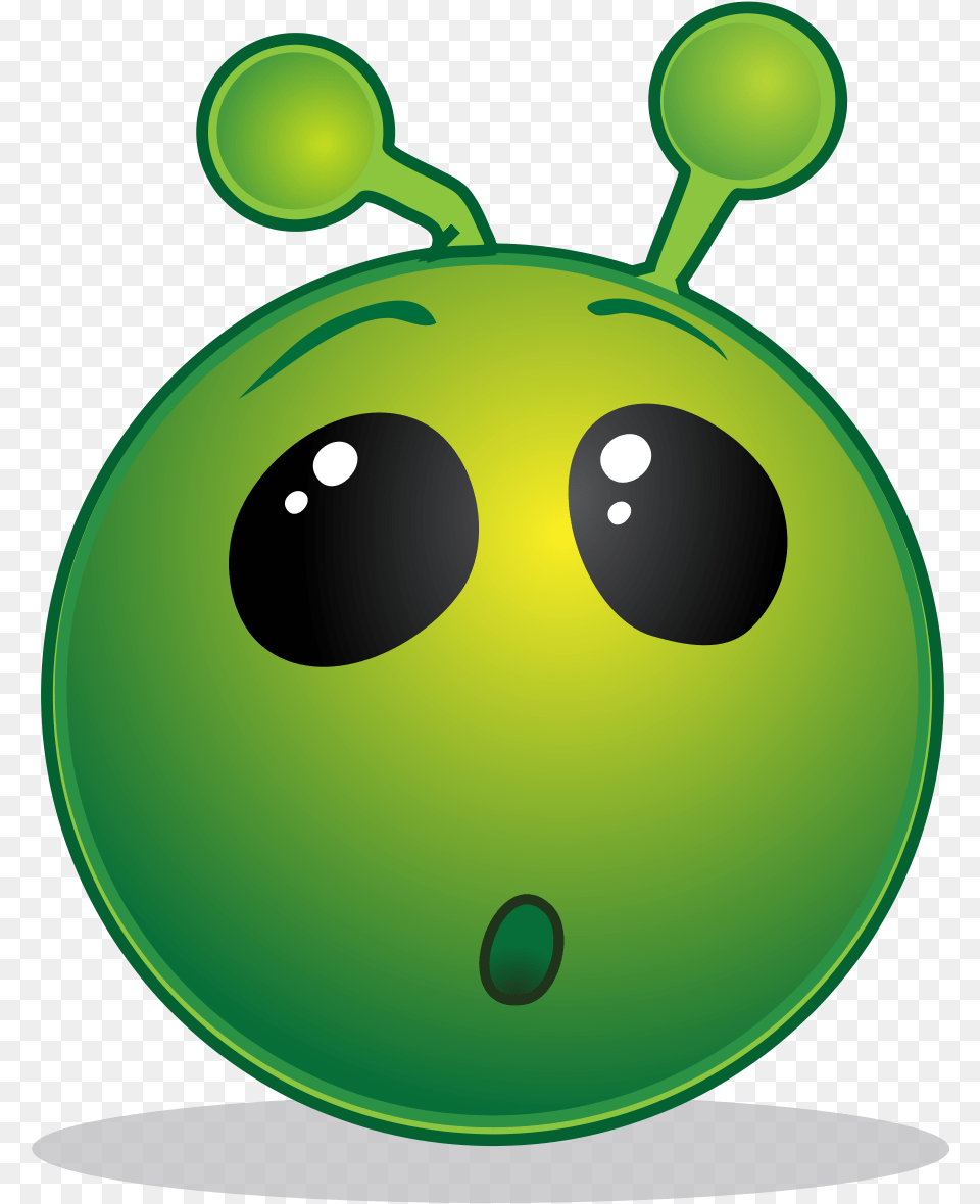 Smiley Green Alien Wow Green Alien, Sphere Free Png Download