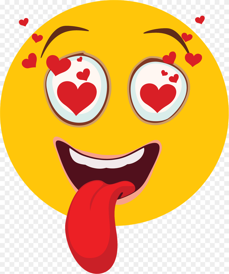 Smiley In Love Clipart Png Image