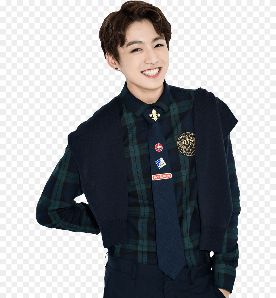 Smiley Jungkook Feel Free To Use Jungkook, Accessories, Tie, Clothing, Shirt Png Image