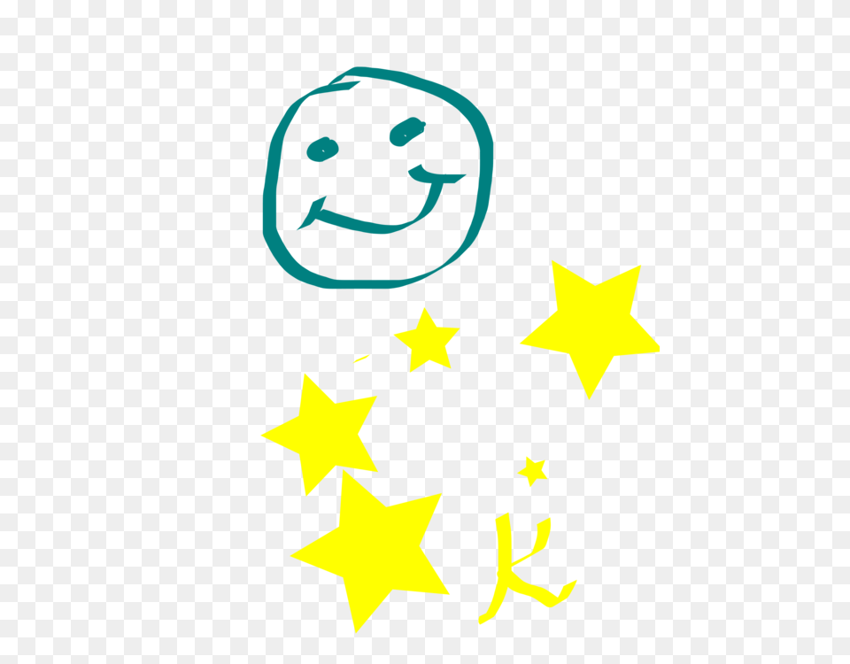 Smiley Leaf Line, Star Symbol, Symbol, Person, Head Free Png Download