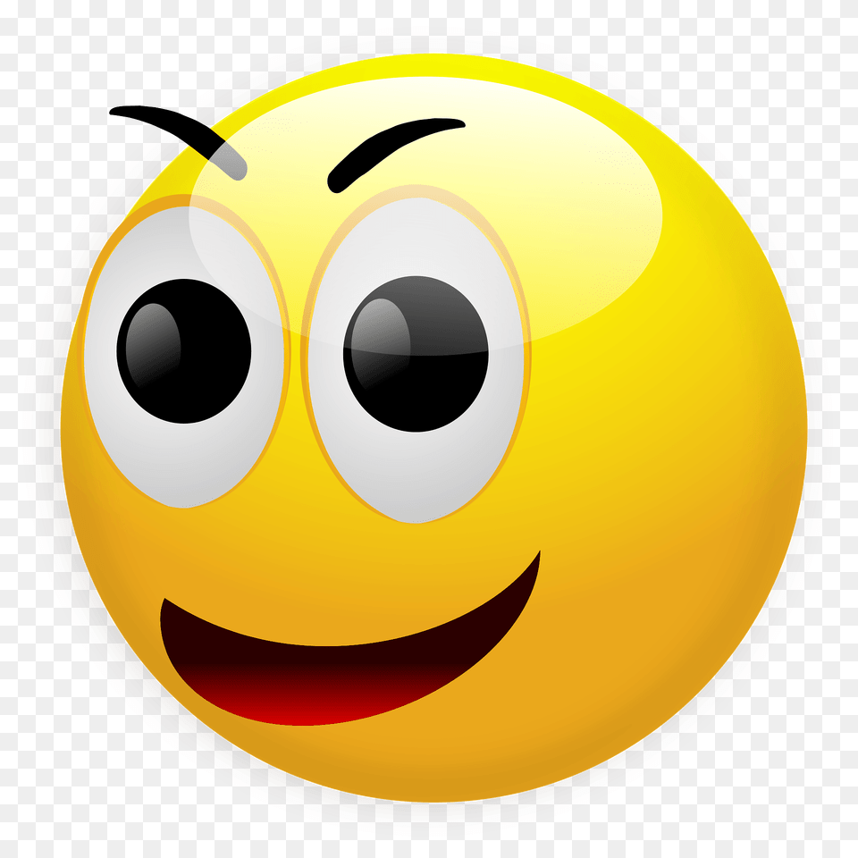 Smiley Looking To The Side Clipart, Disk, Sphere Free Transparent Png