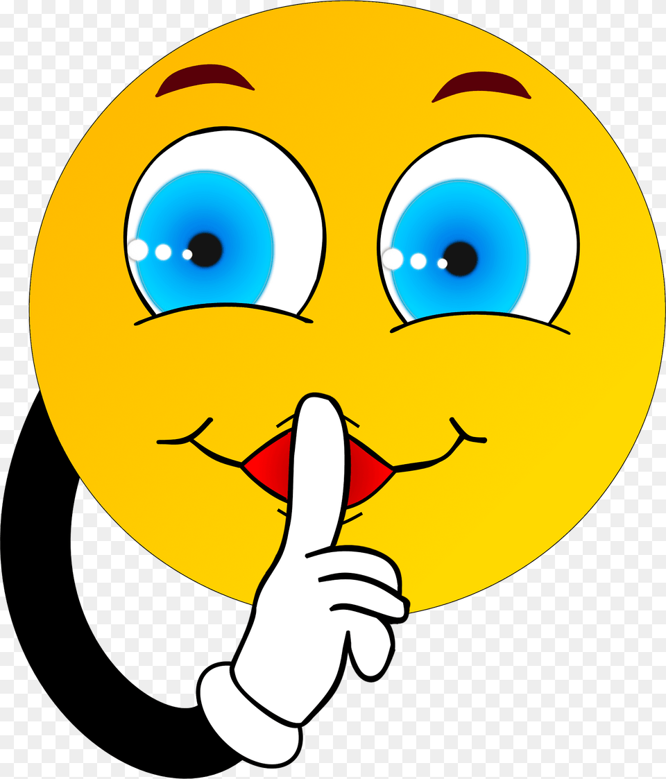 Smiley Making Silence Sign Clipart, Baby, Person Free Transparent Png