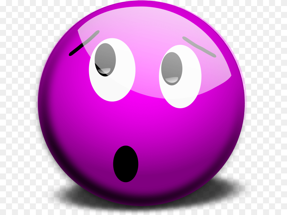 Smiley Motion, Purple, Sphere, Ball, Bowling Free Png Download