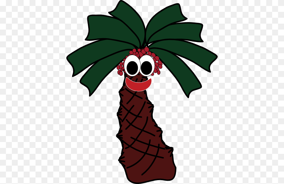 Smiley Palm Clipart, Palm Tree, Plant, Tree, Food Free Png