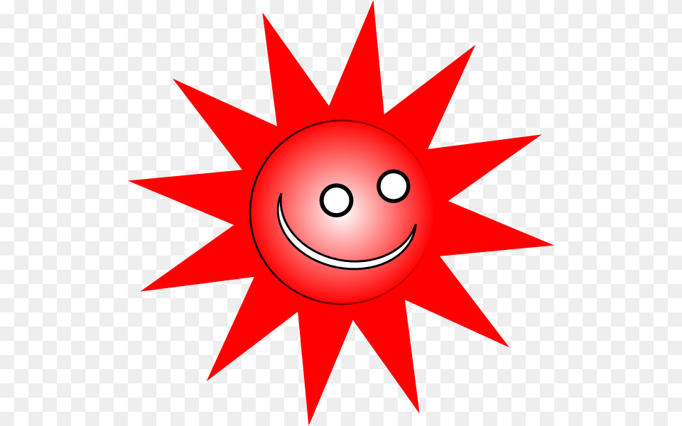 Smiley Red Sun Clip Art For Web, Animal, Fish, Sea Life, Shark Free Png Download