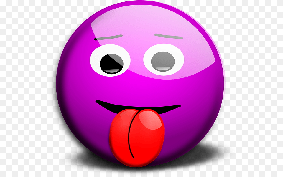 Smiley Smiling Smile Face Tongue Funny Cheeky Funny Dp For Instagram, Purple, Disk, Food, Egg Free Png Download