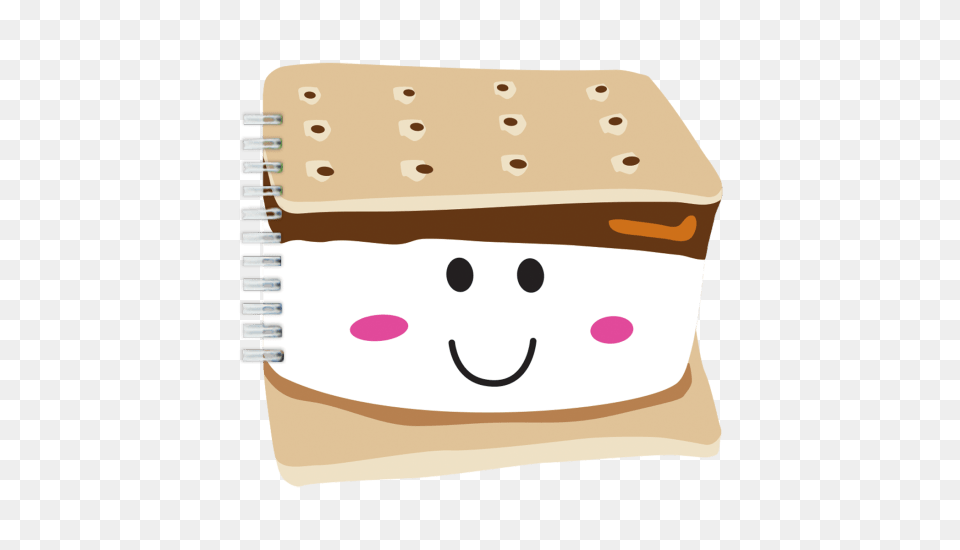 Smiley Smore Chocolate Notebook Iscream, Bread, Food Png