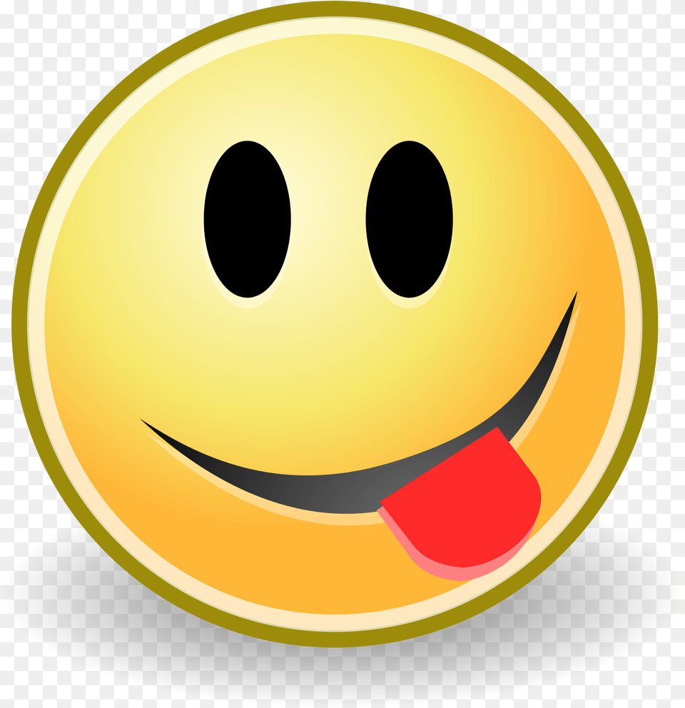 Smiley Tongue Face Emoji Smiley With A Tongue, Disk Free Png