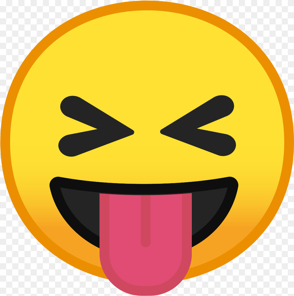 Smiley Tongue Face Emoji Squinting Face With Tongue Emoji, Disk, Body Part, Mouth, Person Png