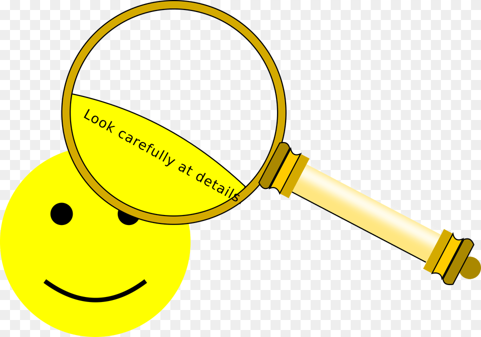 Smiley With Magnifying Glass Magnifying Glass Details Clipart, Smoke Pipe Png Image