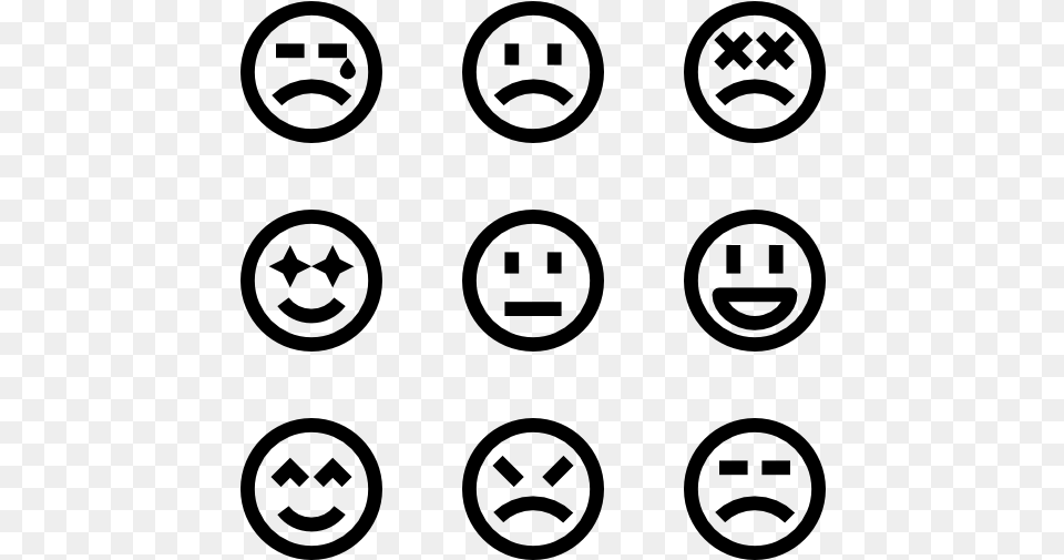 Smileys 33 Icons Icon, Gray Png