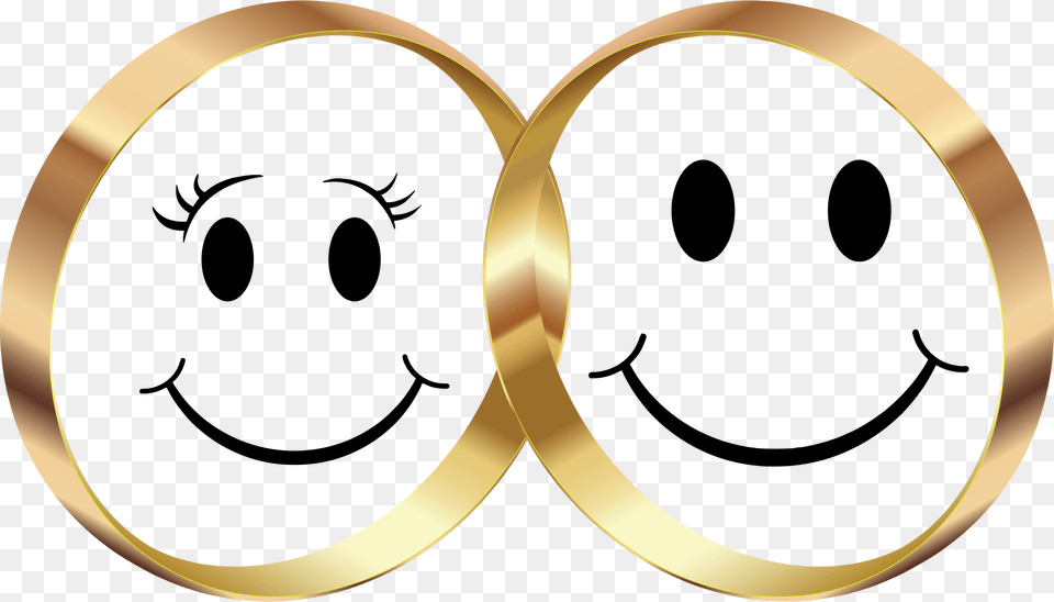 Smileys Clipart Woman Smiley Face Clipart Black And White, Accessories, Gold, Jewelry, Ring Free Transparent Png