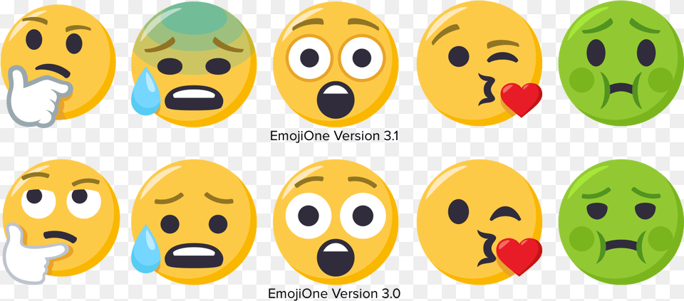 Smileys Feature Updated Eyes And General Styles Emoji One, Food, Sweets, Face, Head Png