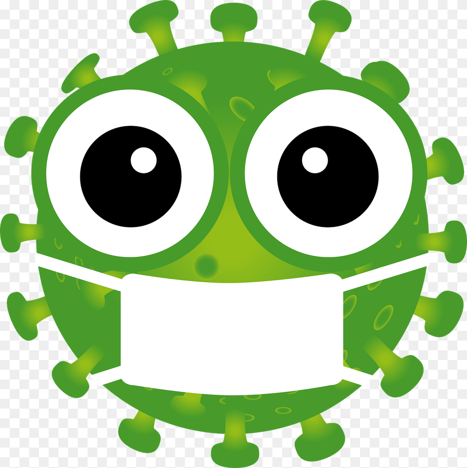 Smilie Smiley Emoji Mouth Corona Virus Smiley, Green, Alien Png