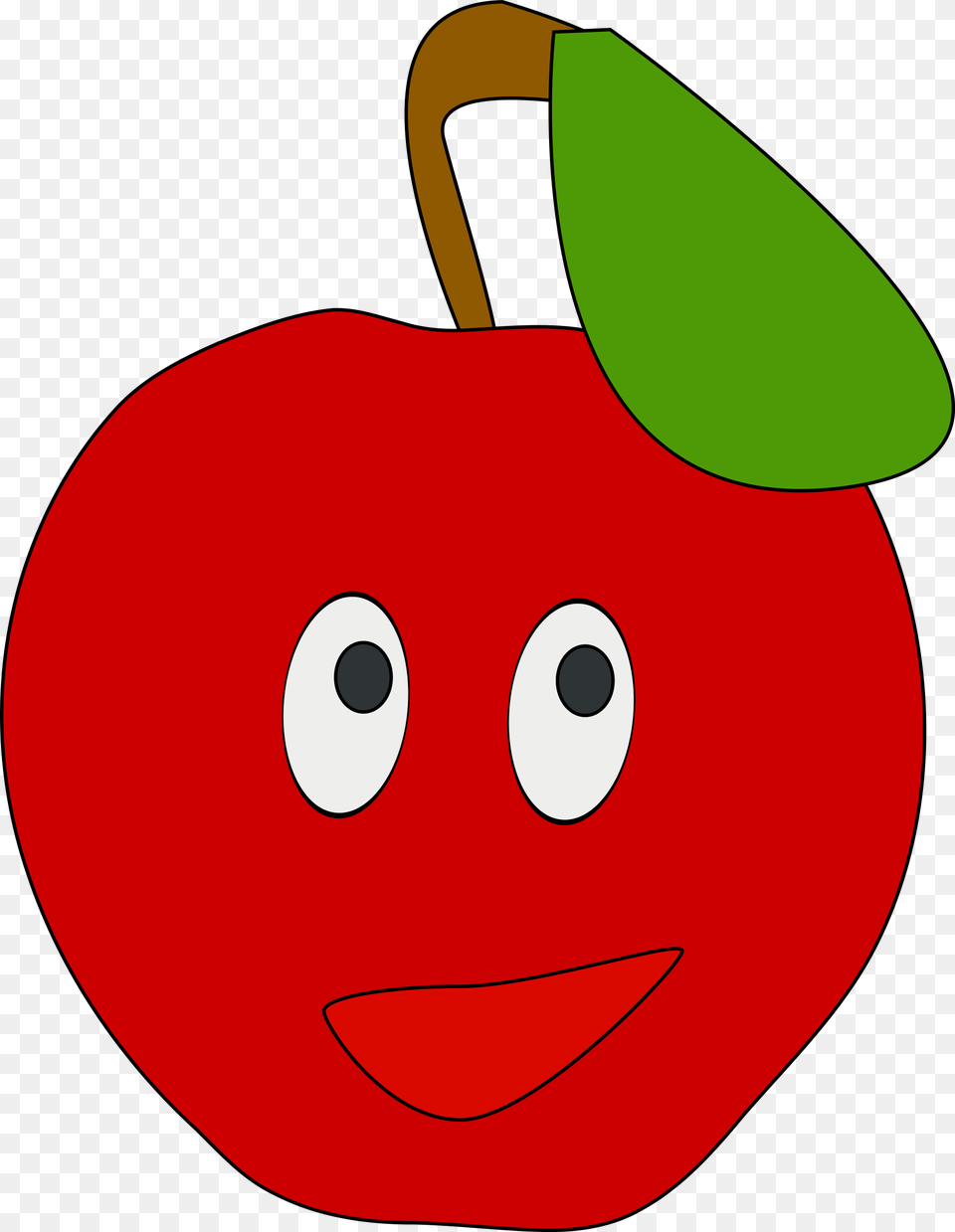 Smiling Apple Cartoon Clip Art Face Clipart, Plant, Food, Fruit, Produce Png