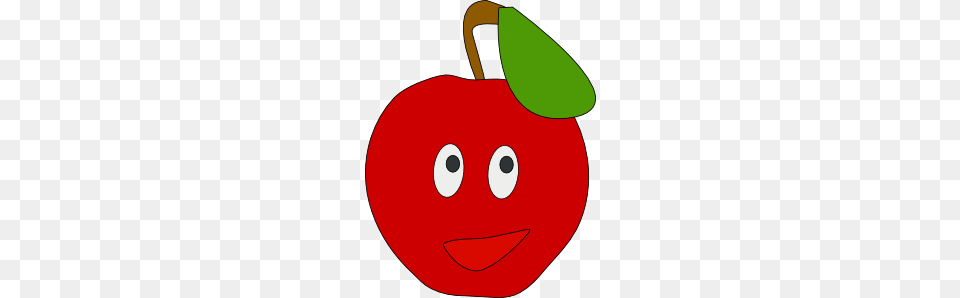 Smiling Apple Clip Art Vector, Food, Fruit, Plant, Produce Free Png