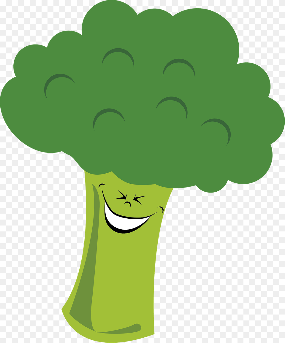 Smiling Broccoli Clipart, Food, Green, Plant, Produce Free Png Download