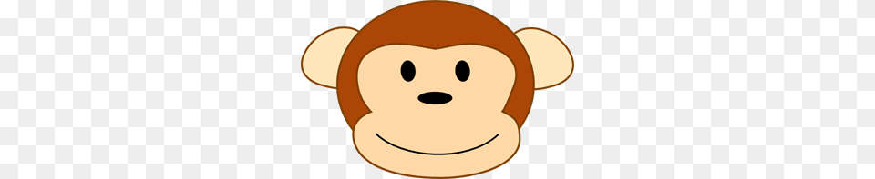Smiling Brown Monkey Head Brown Border Clip Art For Web, Plush, Toy, Food, Fruit Png